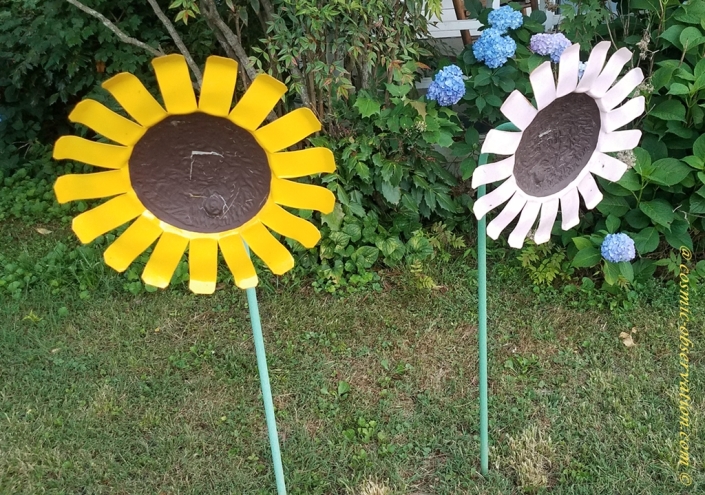 Metal Sunflowers Image