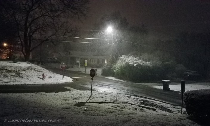 Dark Snowy Street Image Three