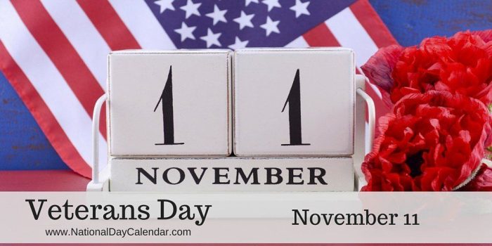 National Day Calendar Veterans Day Image One